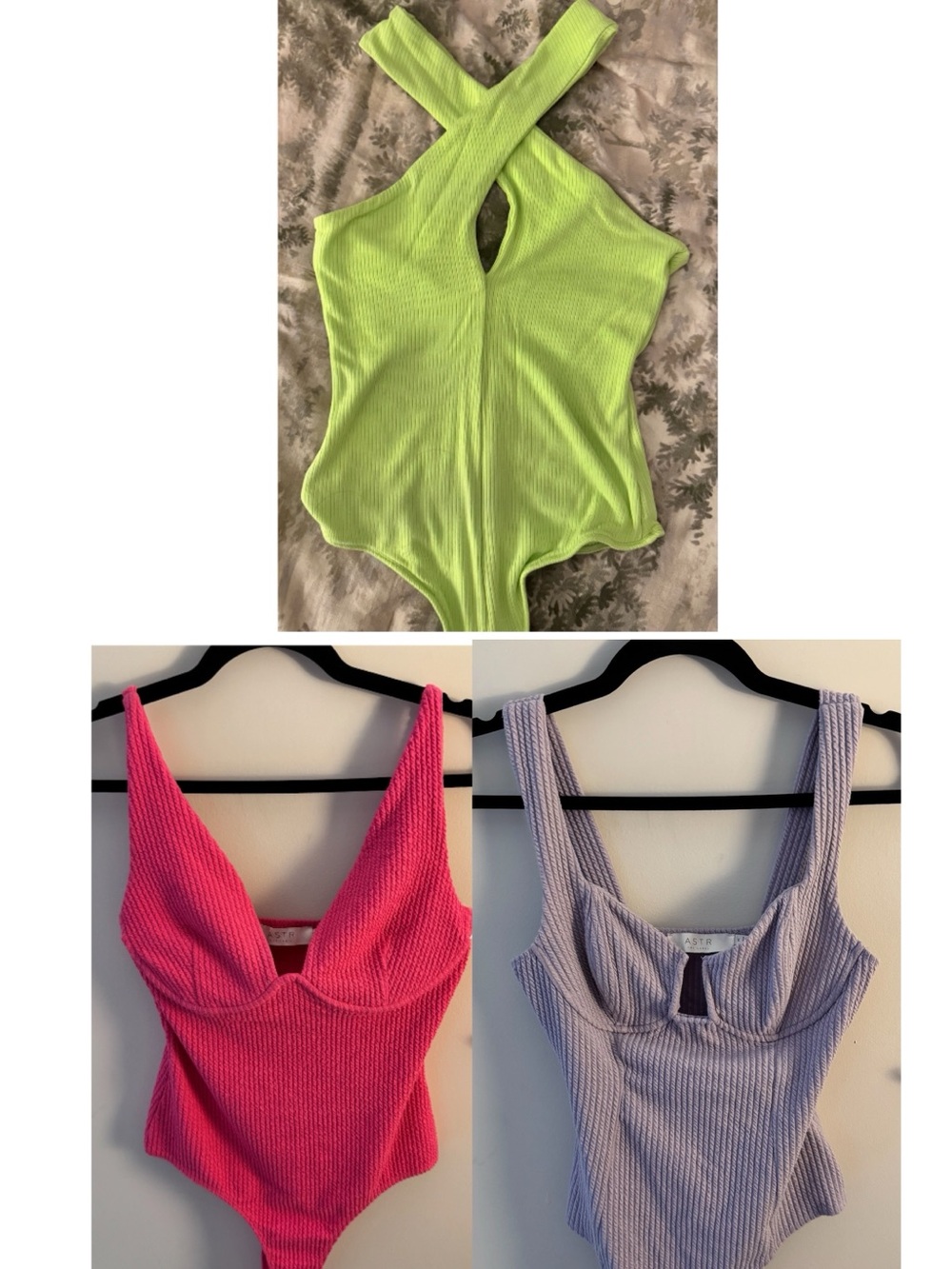 NWOT: (Bundle of 3) ASTR The Label Bodysuits